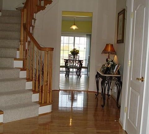 Entry with beautiful hardwood floors