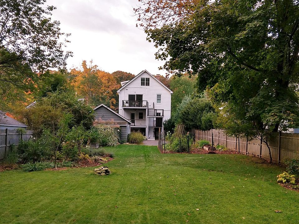 Back yard looking at house