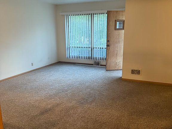 Bright light living room. New carpet