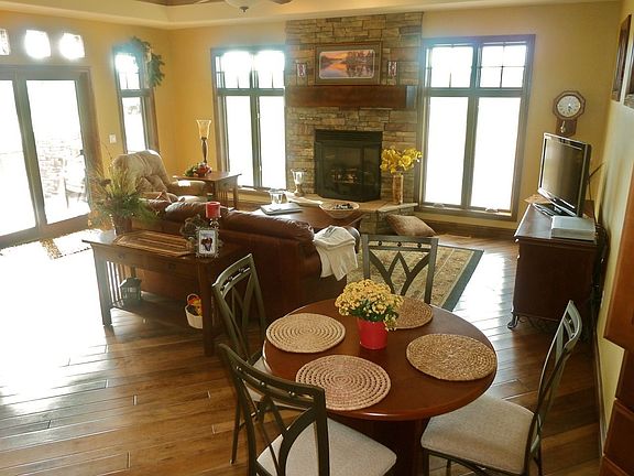 Fabulous Great Room with Stone Fireplace