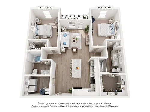 Floor plan B1C