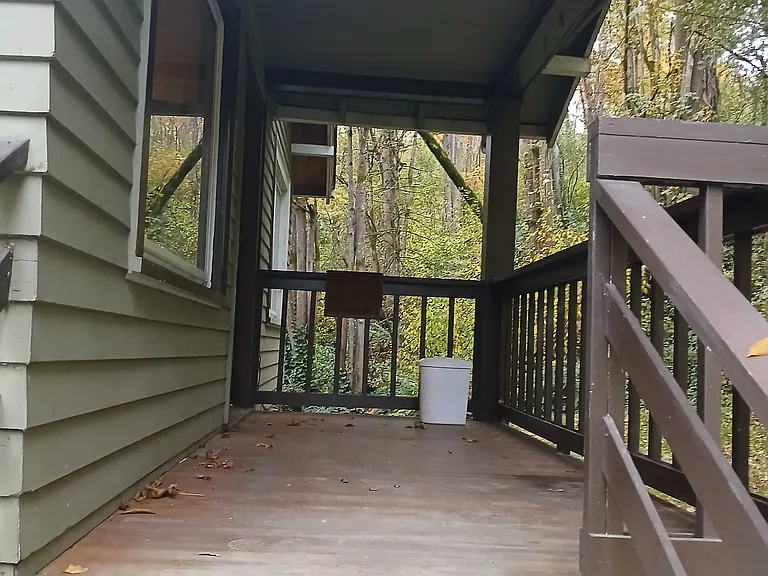 Western facing porch