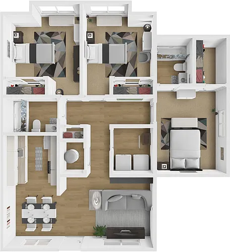 Floor plan 3 Bed 2 Bath