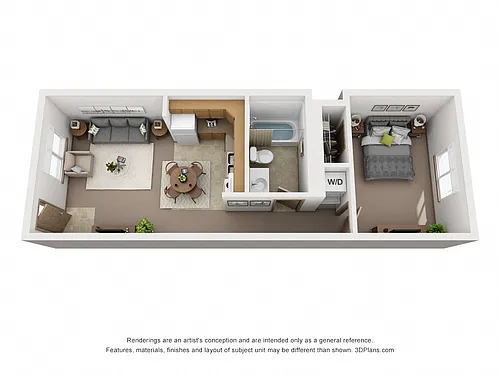 Floor plan One Bedroom