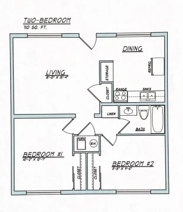 Floor plan 2 Bedroom