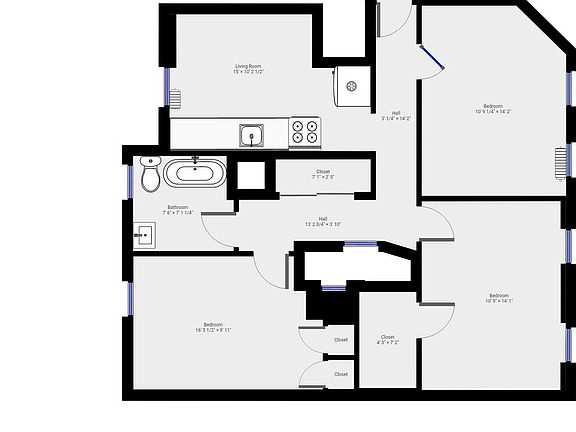 2nd image of 55 E 2nd St APT 9