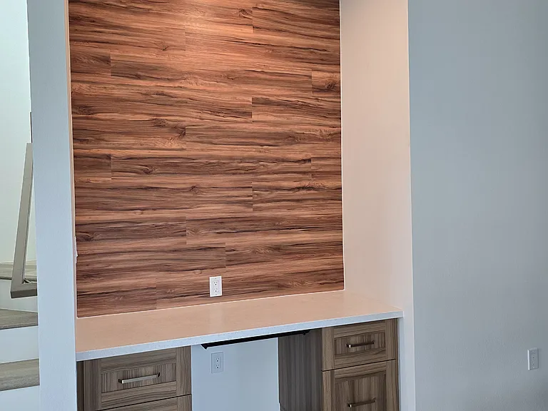built in desk