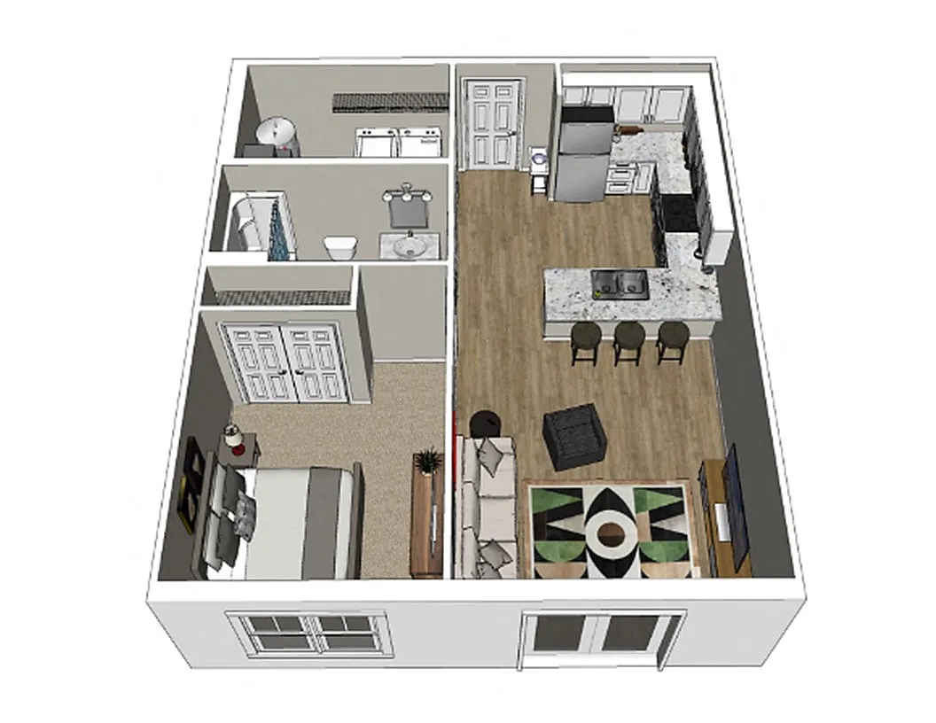 Floor plan 1 Bedroom