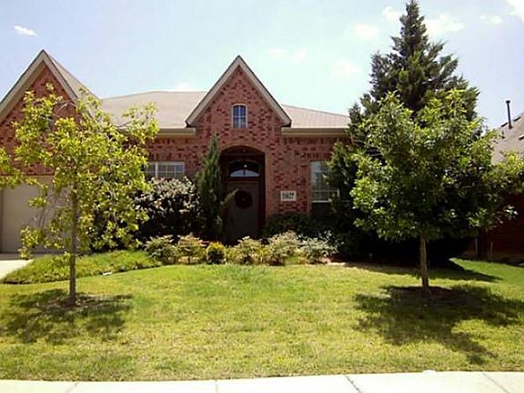 Mature landscaping.