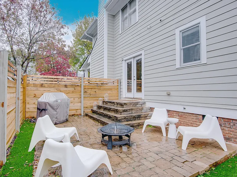 Side yard with patio