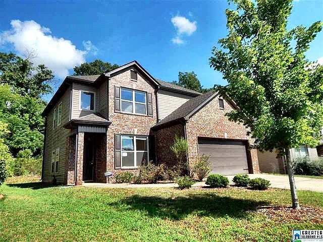 Front of property, two car garage