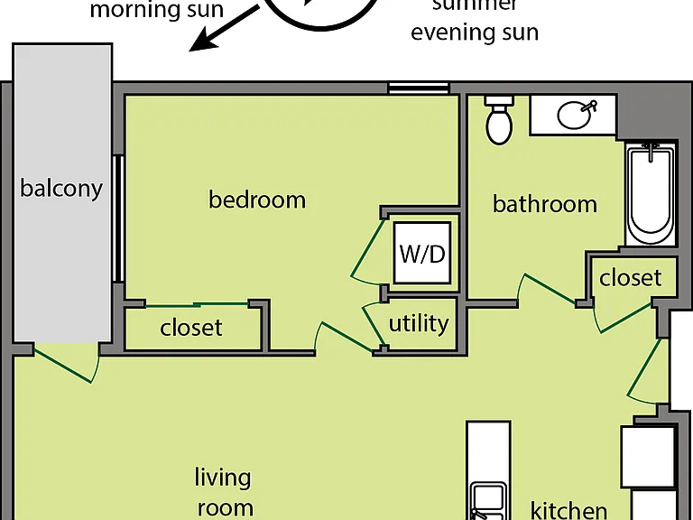 Unit 414: Top floor, corner unit!
