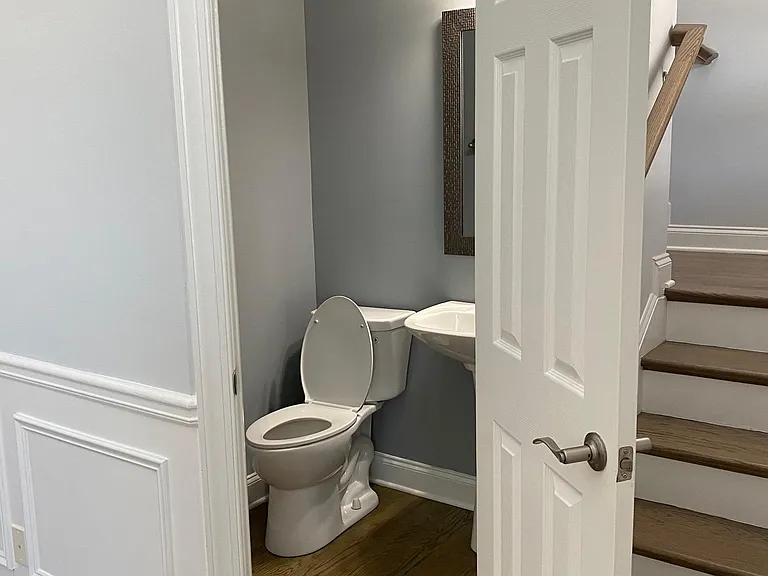 Half bath off living room