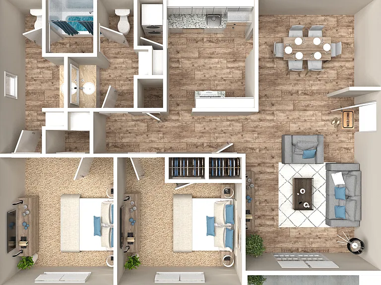 2 Bedroom 1.5 Bath 2 Bedroom 1.5 Bath