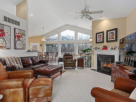 Foyer into living room.