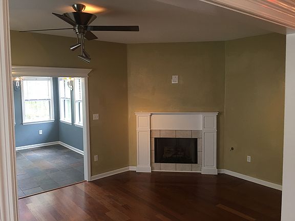 Family room with gas fireplace