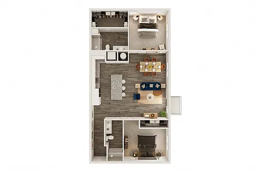 Floor plan B7 - SECOND AVE