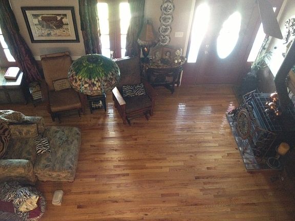 Birds eye of living room