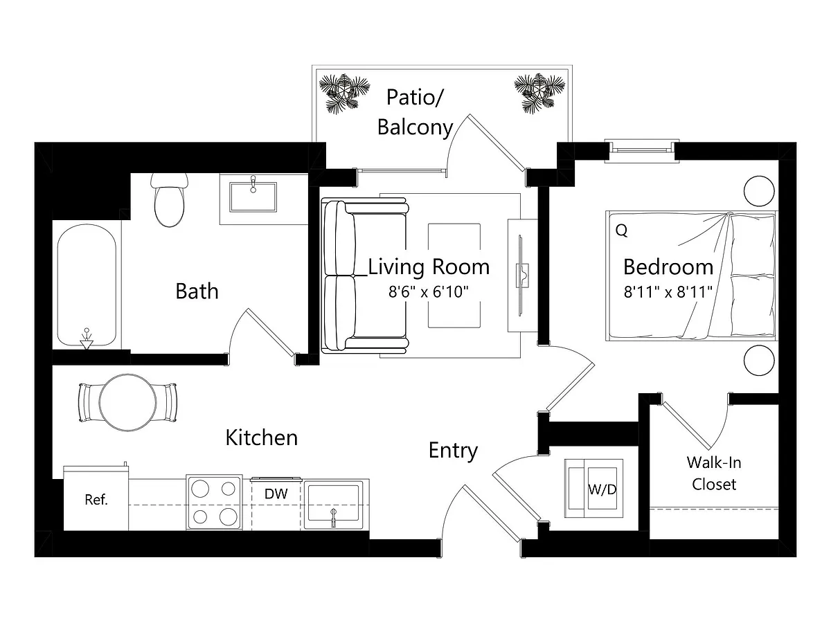 Floor plan 1430-Lincoln_1D.1