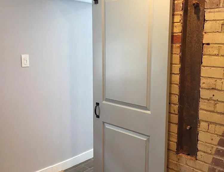 barn door in bedroom