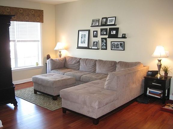 Living room with hardwood floors