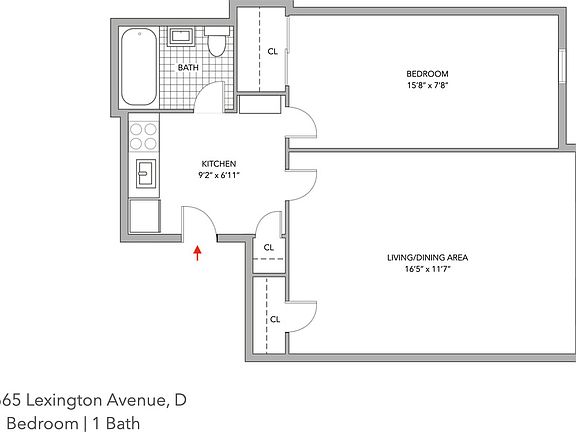 2nd image of 665 Lexington Ave APT D