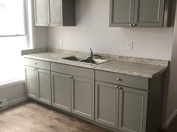Kitchen sink and cabinets