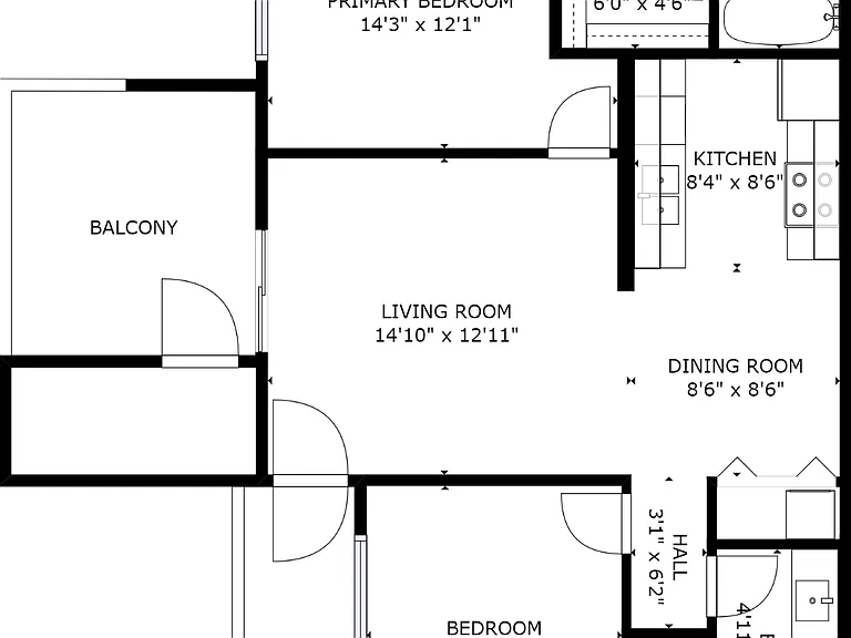 2BR/2BA Layout 2BR/2BA Layout