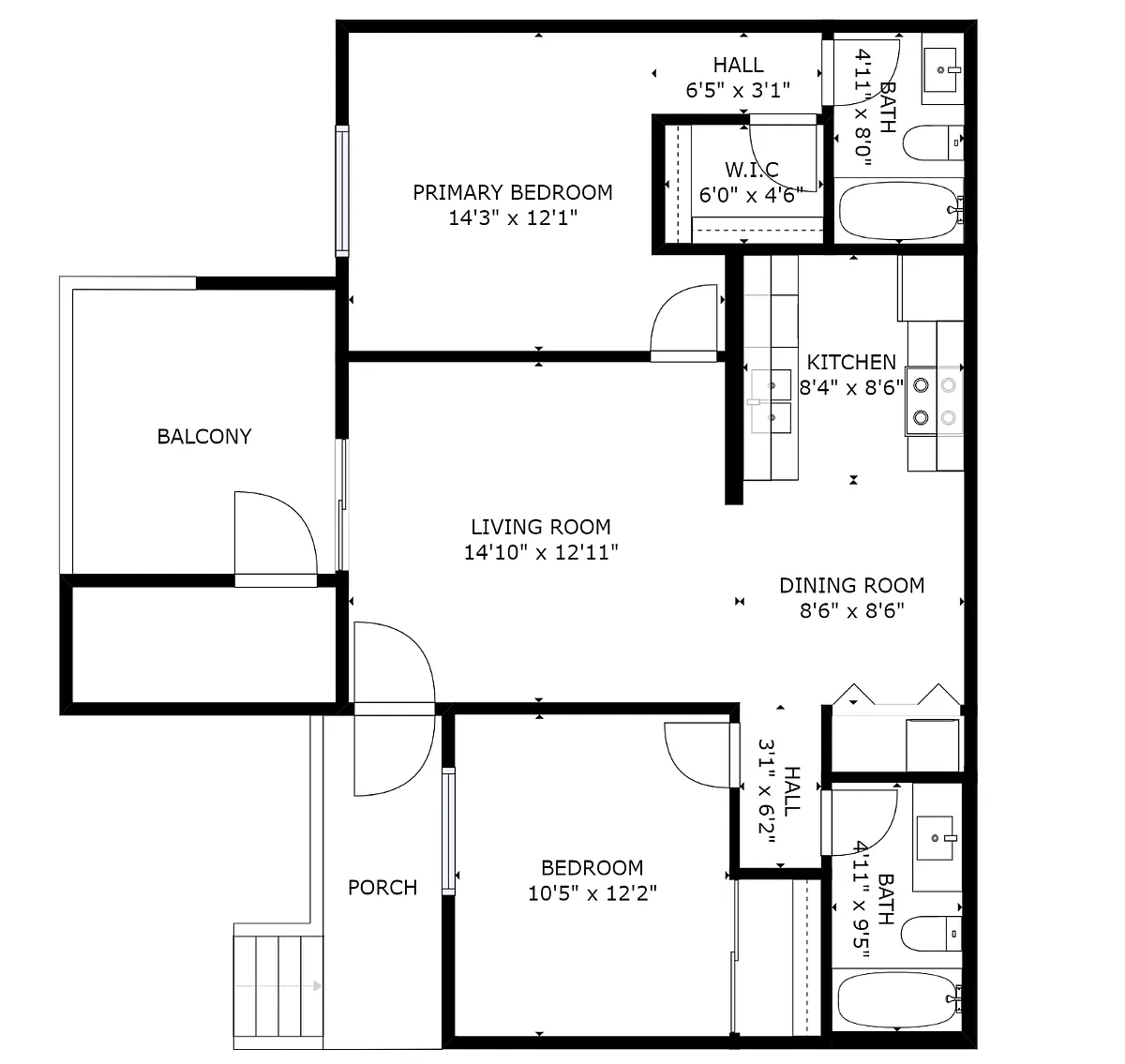 Floor plan 2X2