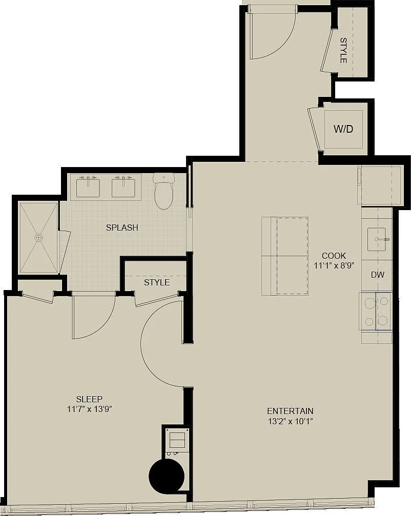 Floor plan 1B
