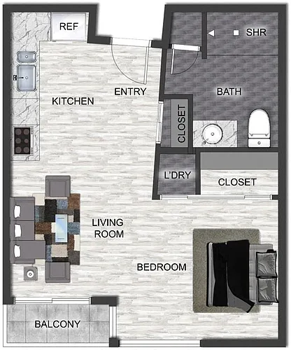 Floor plan Studio