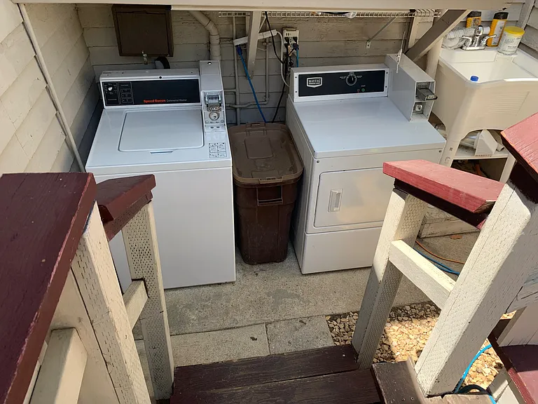 shared laundry on property