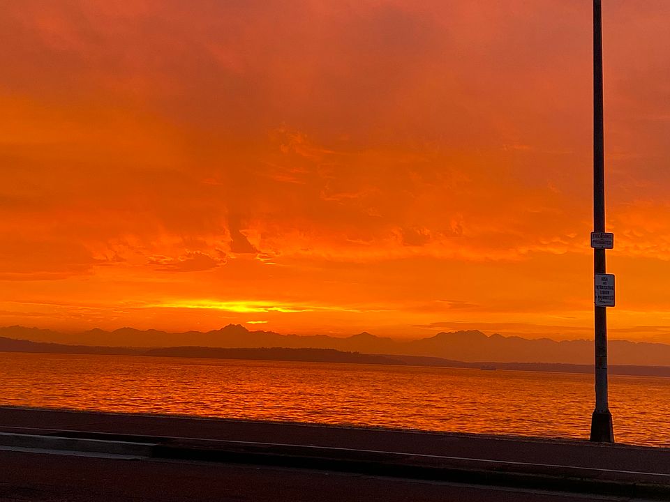 The sunsets in your new home are just spectacular.