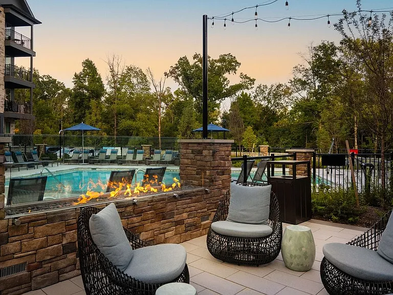 Pool and courtyard