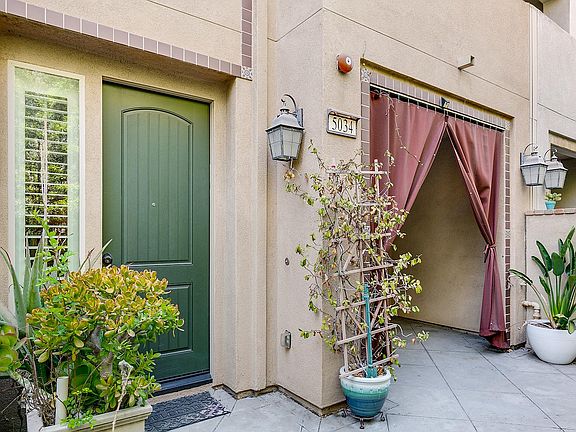 Gated front patio