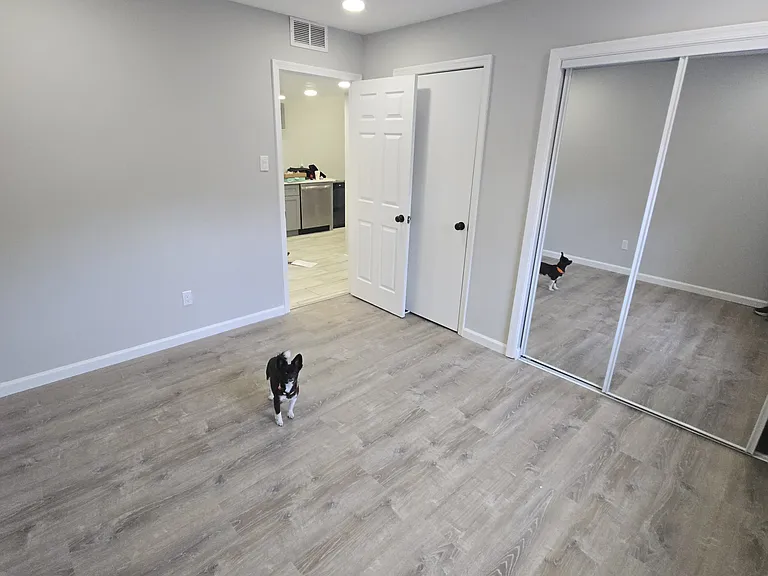 Guest bedroom looking at door