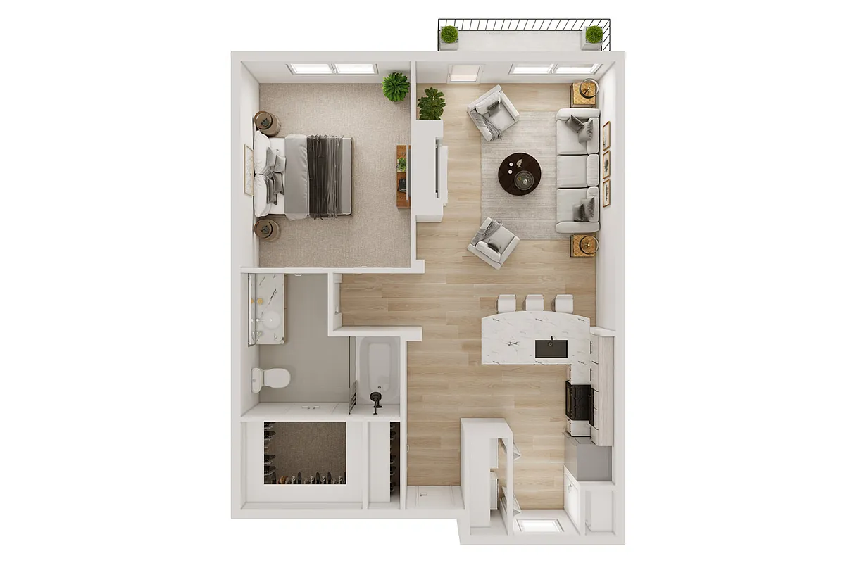 Floor plan A1E
