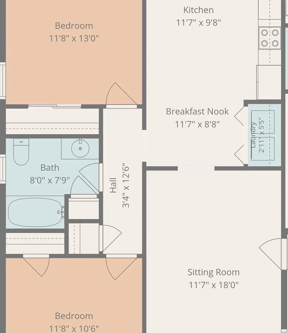 2 bed, 815 sqft, $1,650 — Photo 4