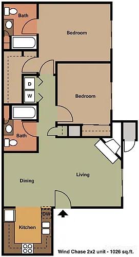 Floor plan 2X2