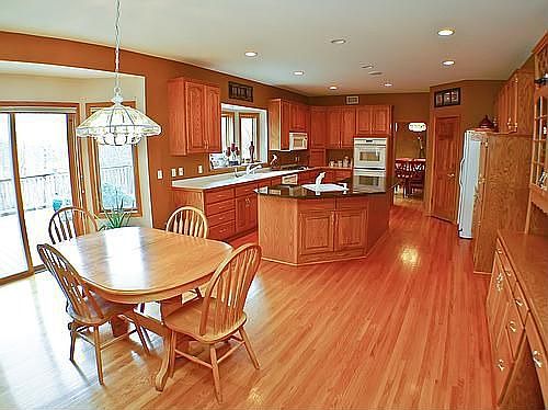 Living room with center island