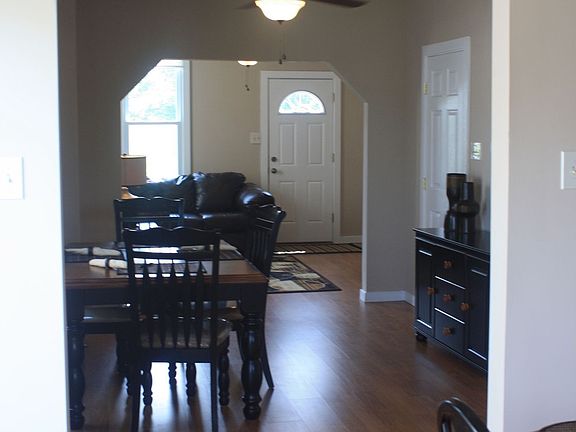 view from kitchen into dining & living rooms