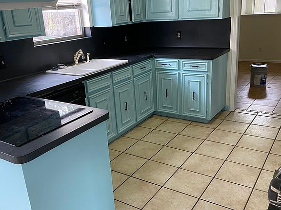 Newly painted kitchen