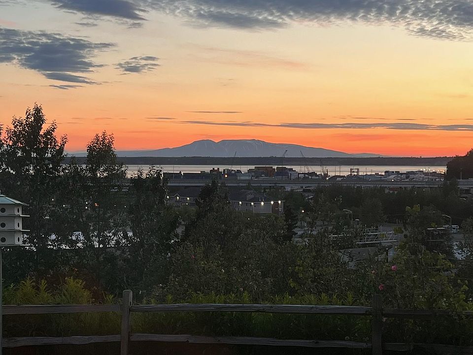 Evening view from living room