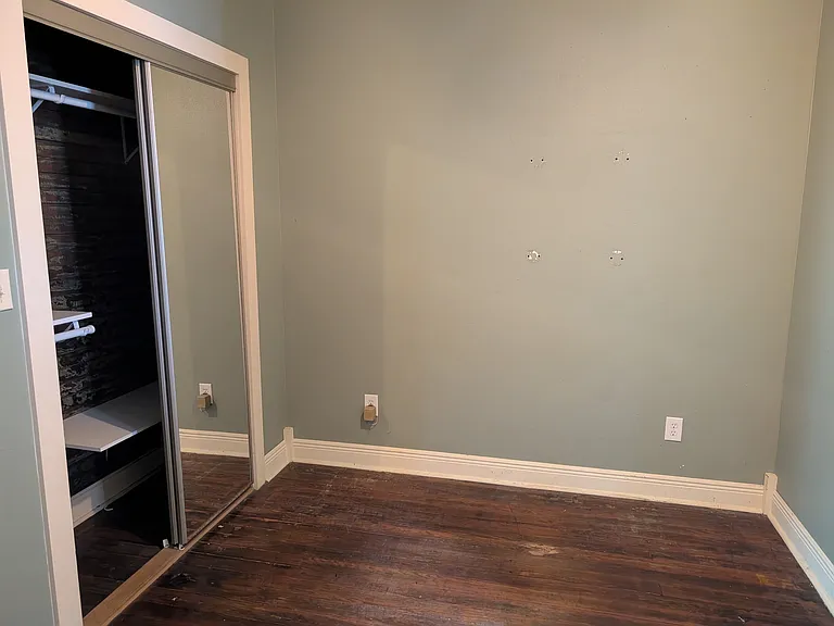 First bedroom with built in closet.