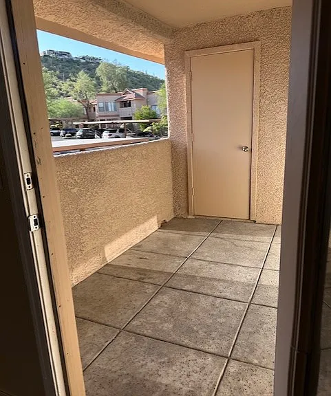 Porch and storage area