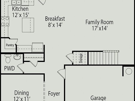 McGinnis E 1st floor plan with options