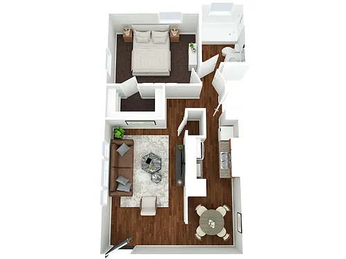 Floor plan 1BR - 1BTH Renovated