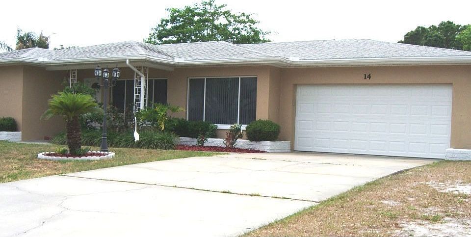 Front View with new garage door
