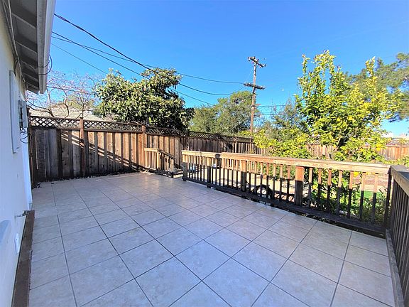Large back patio.
