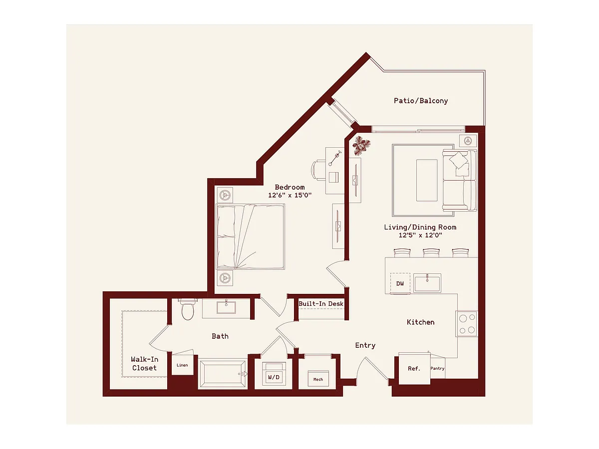 Floor plan Butler
